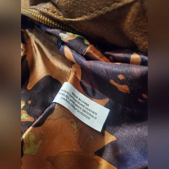 Tignanello Leather Satchel Handbag Cognac Color - Picture 11 of 17